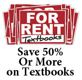 For Rent Textbooks - Save 50% or more